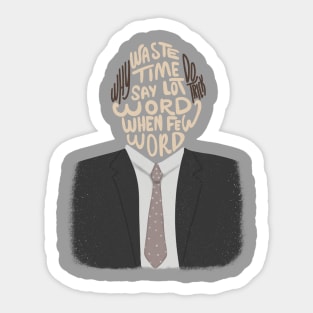 Few Word Do Trick Sticker